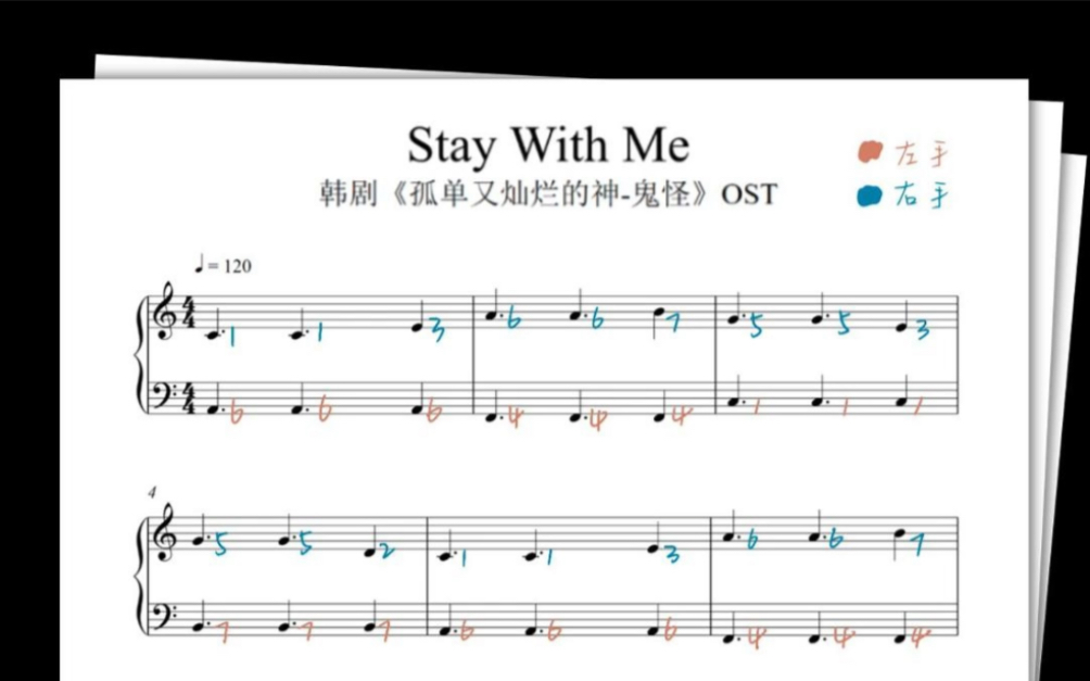 韓劇·鬼怪|簡單好聽鋼琴曲stay with me