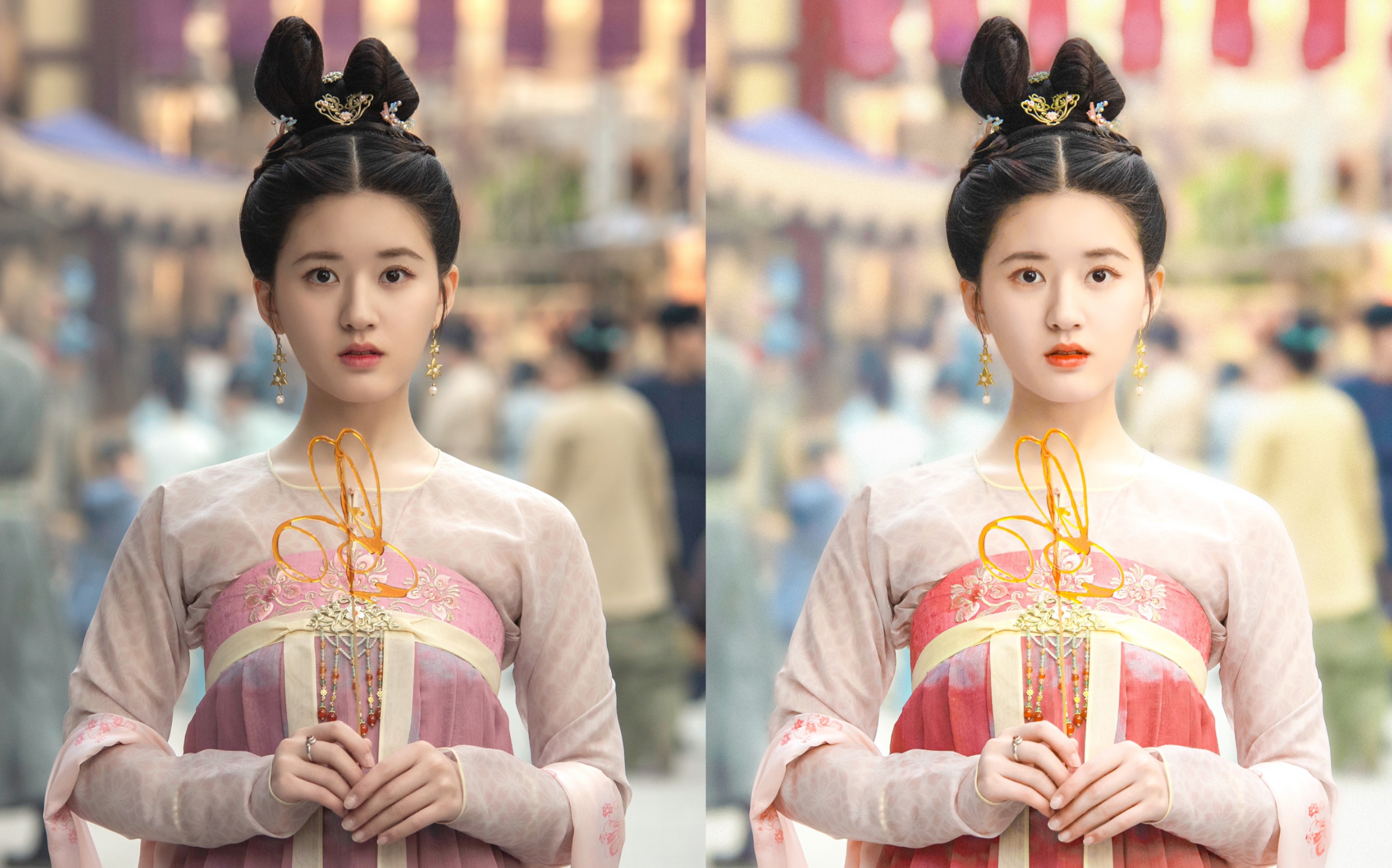 【饭圈技能】赵露思/李乐嫣兔子糖 ps修图调色过程(复盘)