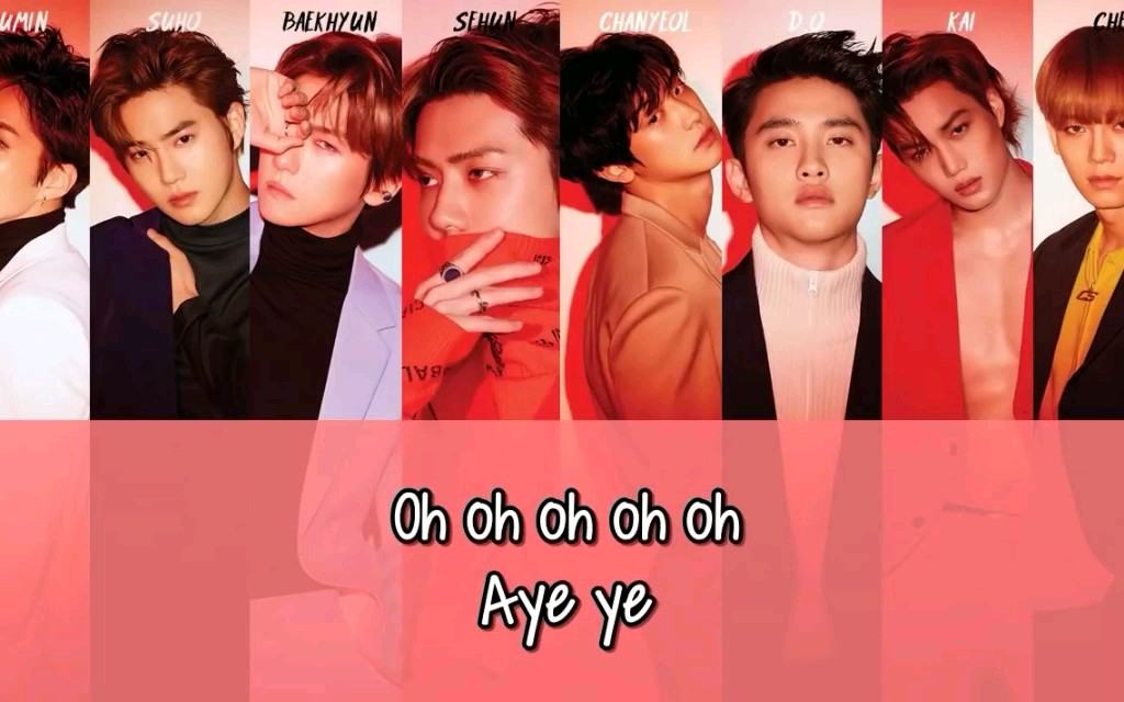 exoloveshot中文版歌词分配