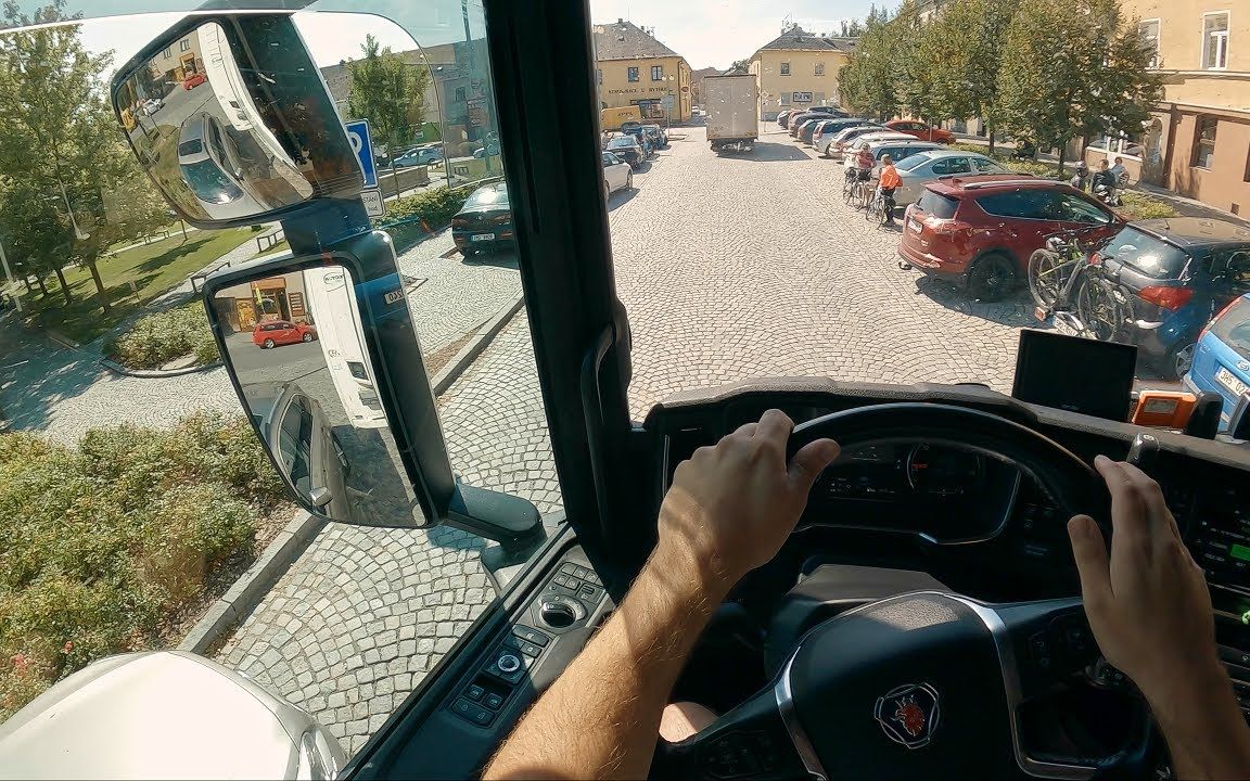 【POV4K】狭窄道路驾驶斯堪尼亚S450 | 第一人称视角云驾驶 | Scania S450 行车记录 #275哔哩哔哩bilibili