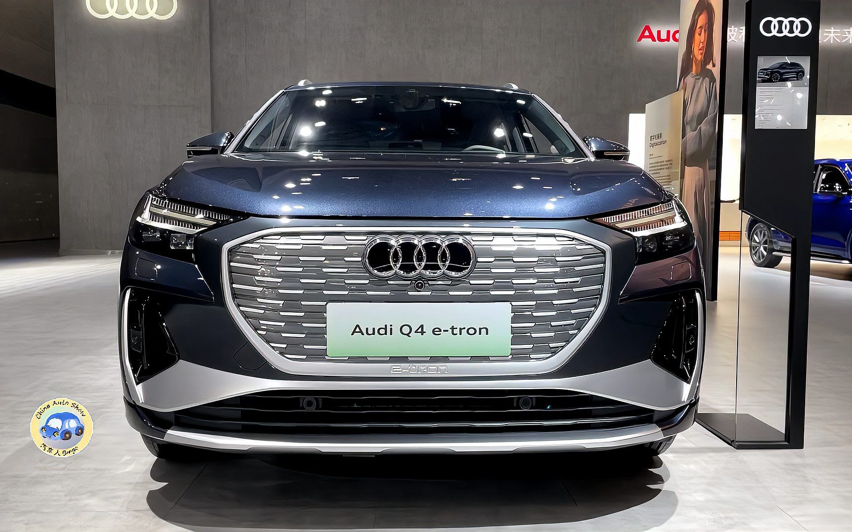 2023款奥迪q4闪亮登场!续航里程605公里,比modely还漂亮