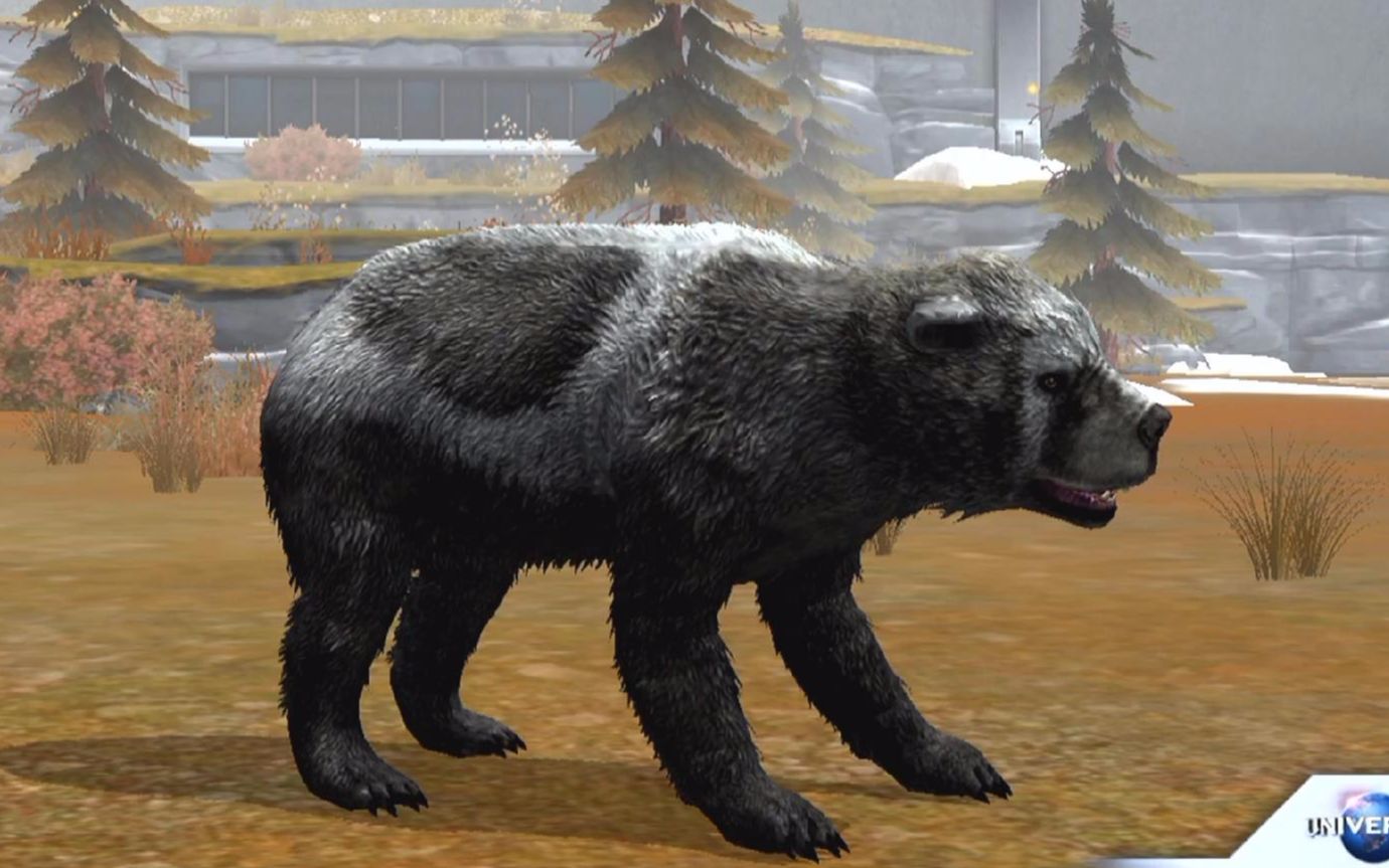 肉肉 侏罗纪世界恐龙游戏1232巨型短面熊变身!