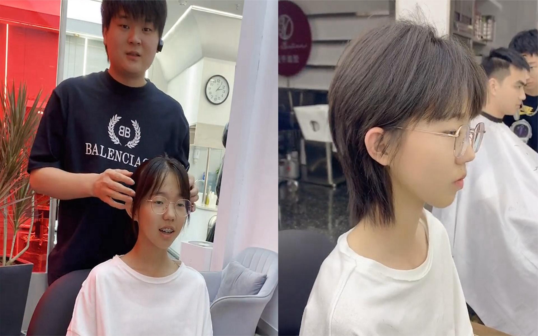 女孩子剪男生头的发型图片