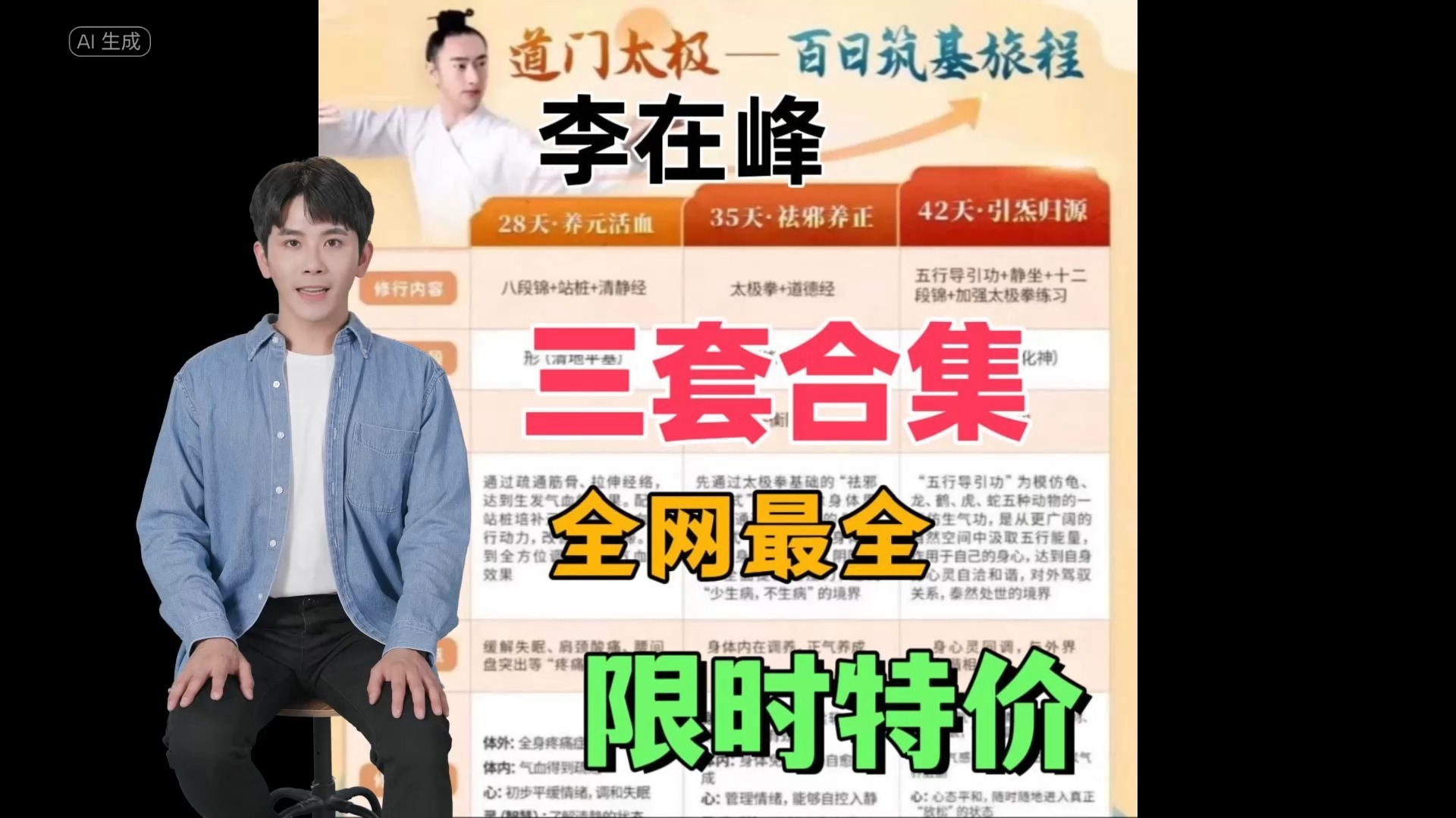 兴趣岛太极养生营李在峰有套路吗的简单介绍