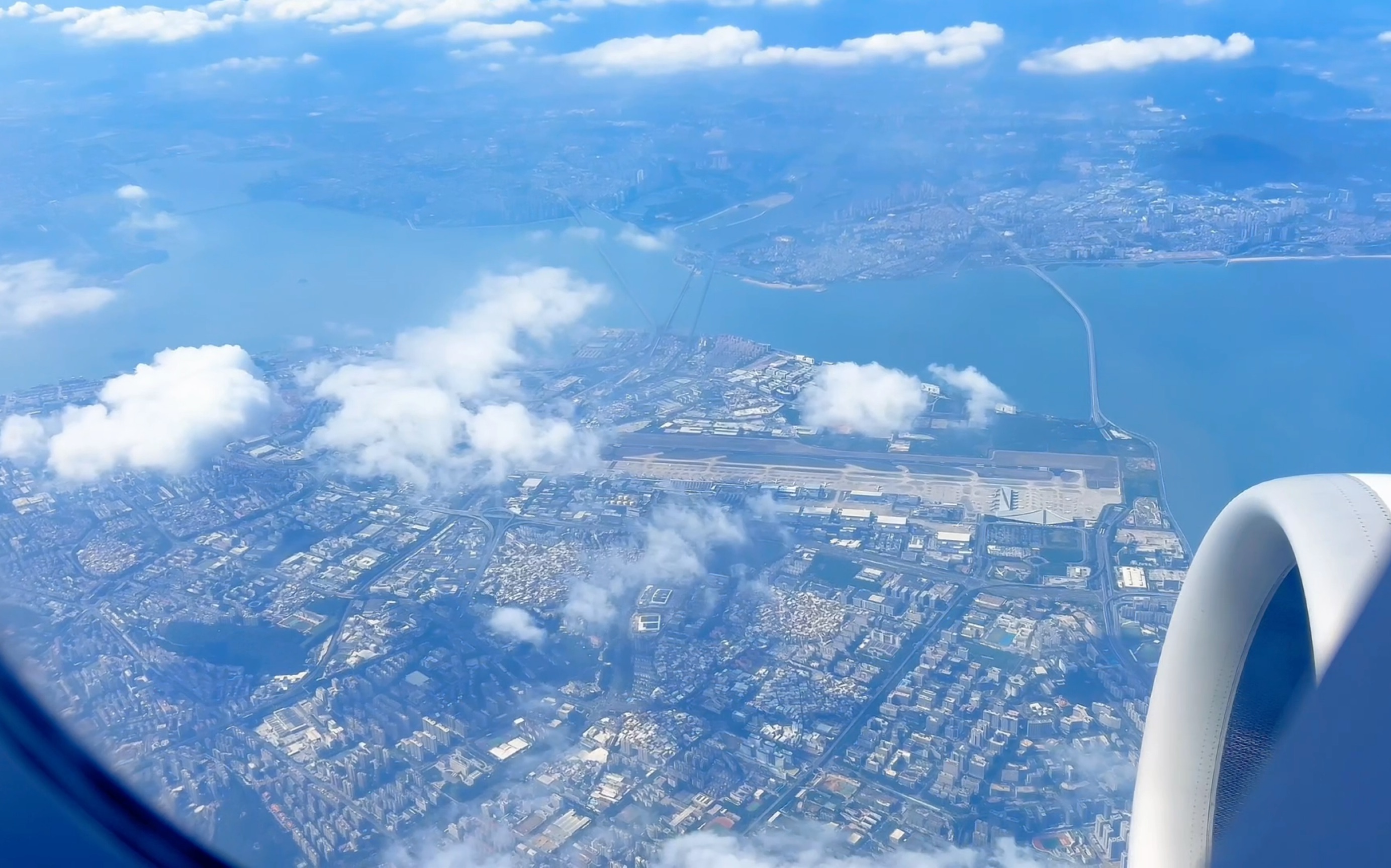 高崎机场起飞俯瞰厦门岛