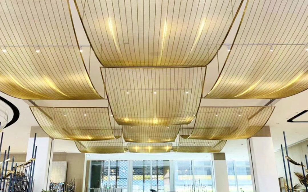 金属网吊顶,金属装饰网天花吊顶室内装修装饰材料