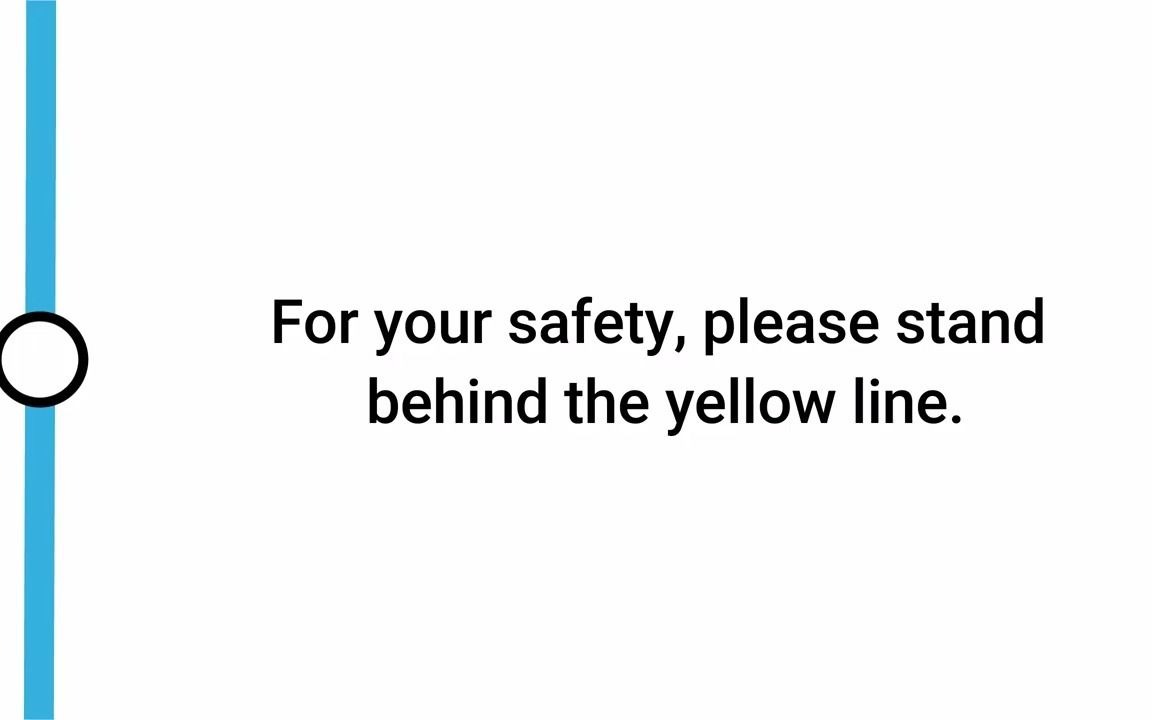 [图][九廣東鐵月台廣播] 係月台候車既乘客請勿超越黃線，以免發生意外