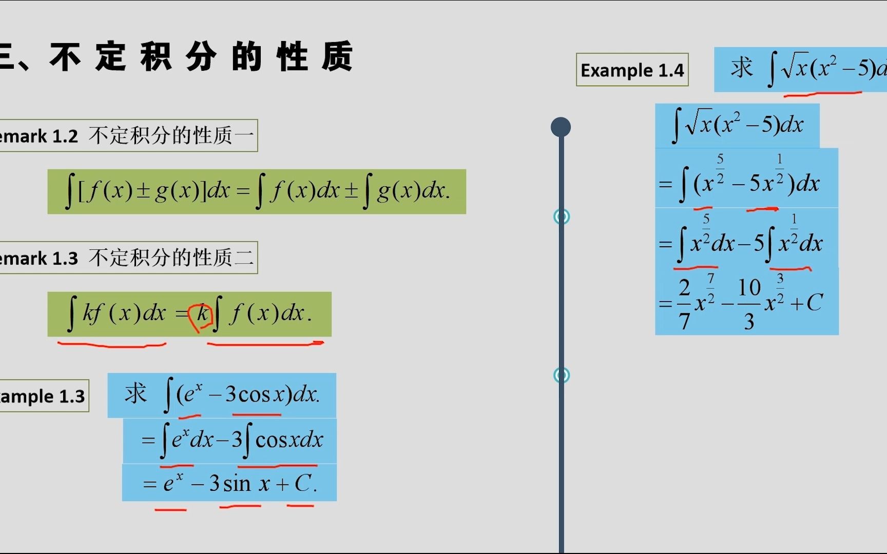 《高等数学》4.1 不定积分的概念(2)哔哩哔哩bilibili