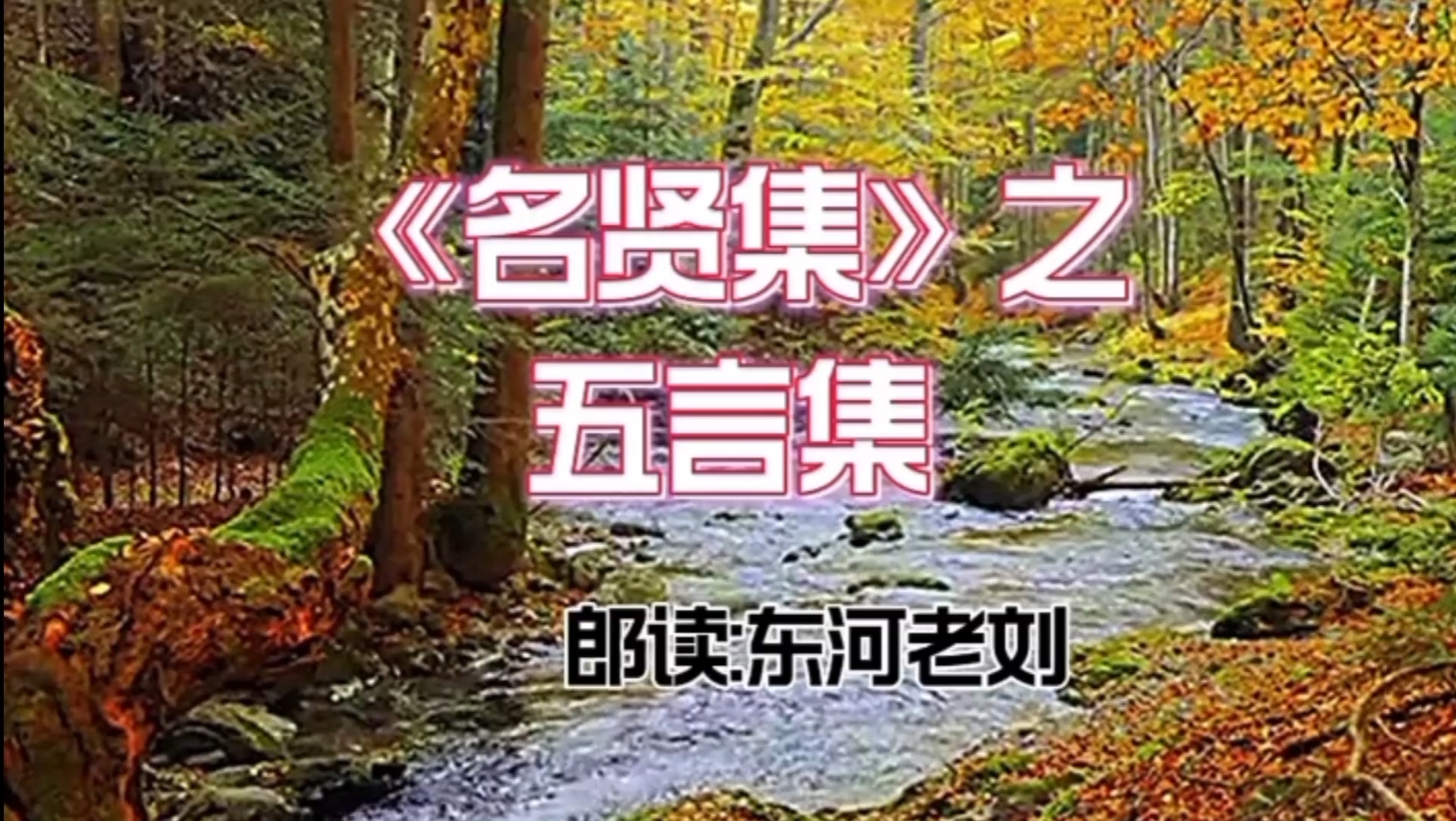 朗诵《名贤集》之五言集哔哩哔哩bilibili