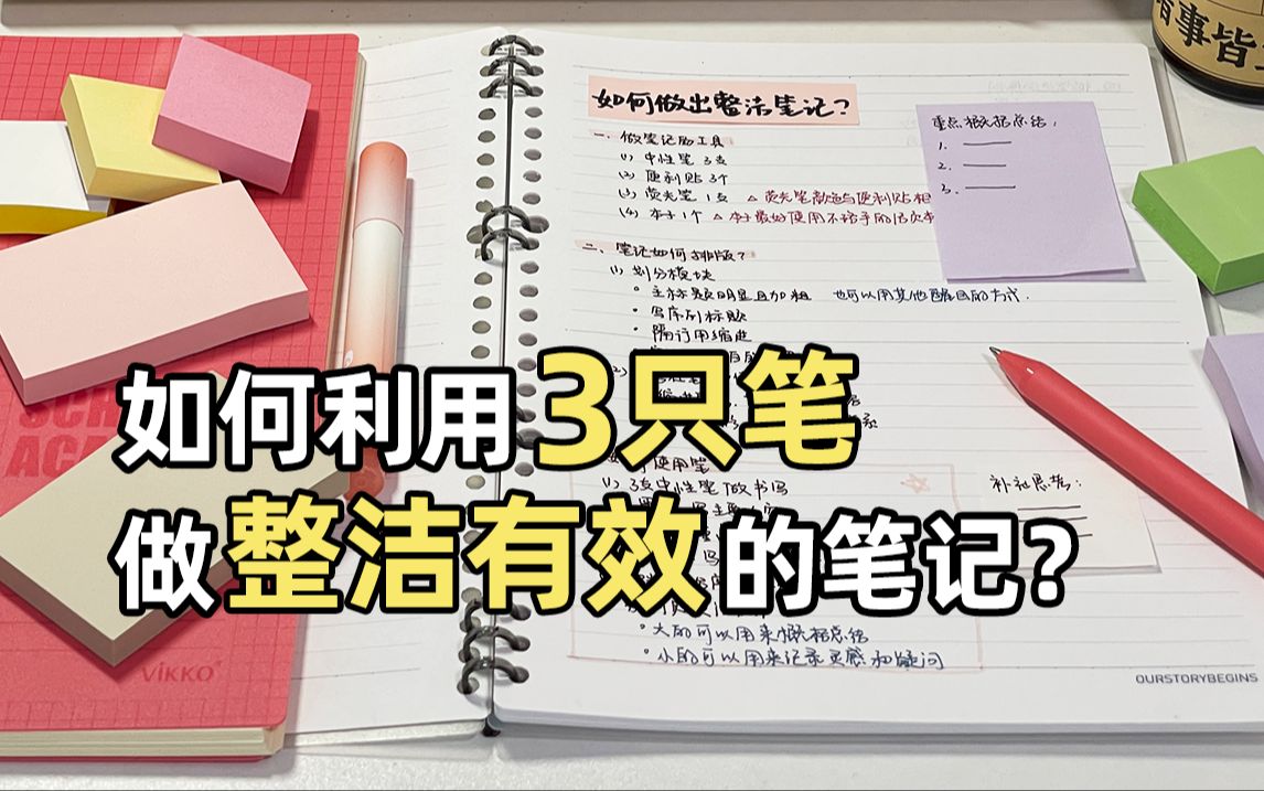 [图]【王小橙】干货｜如何让学习笔记变得整洁美观？1分钟学会