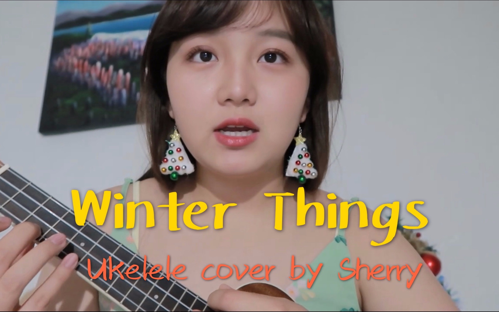 [图]【A妹圣诞歌曲尤克里里翻唱】Winter Things - Ariana Grande （Ukelele Cover by Sherry)