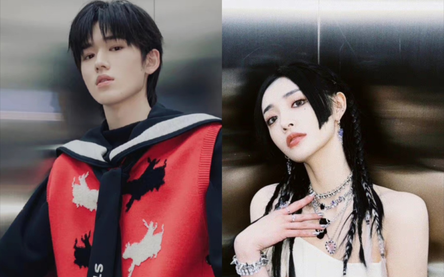 活动  宋亚轩周洁琼 同一个地方做相同的动作