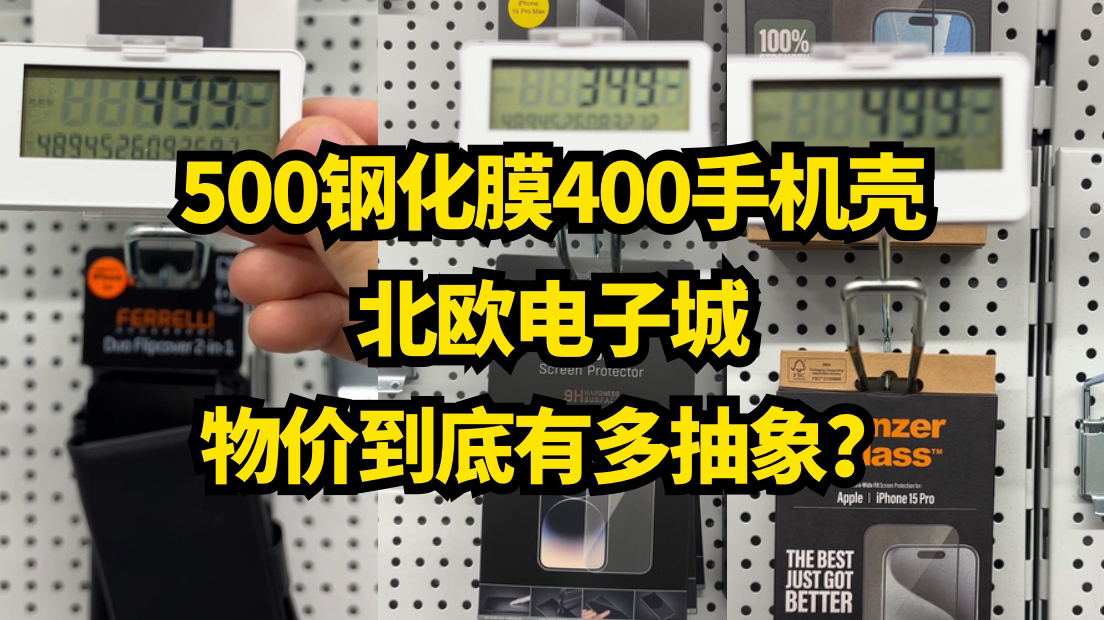 北欧电子城的物价到底有多抽象?国内进口5块的钢化膜敢卖你300!哔哩哔哩bilibili