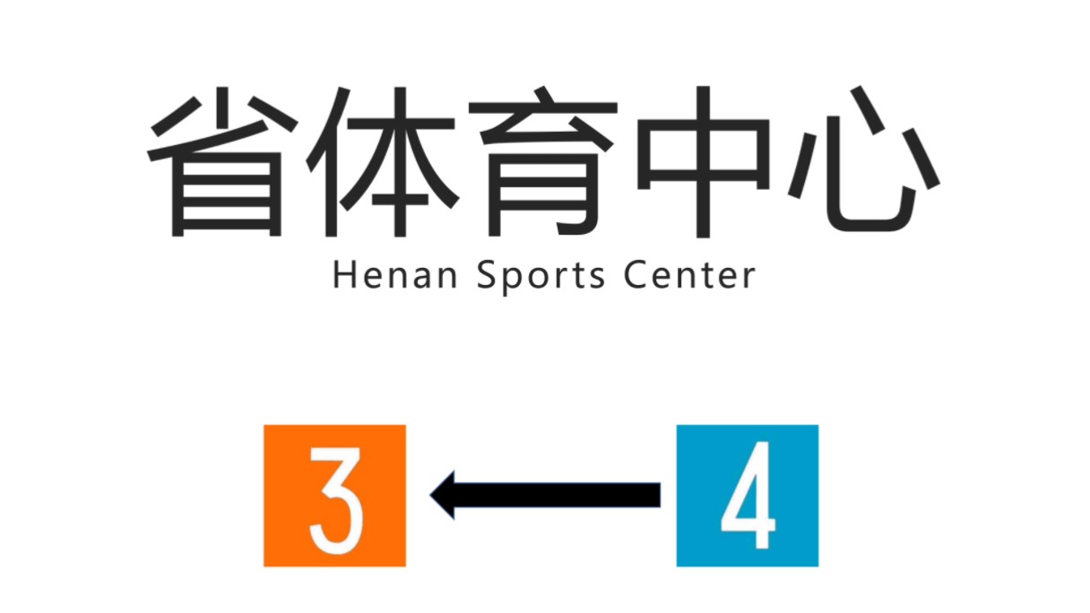 【郑州地铁换乘站】省体育中心站(Henan Sports Center Station)4号线→3号线换乘过程哔哩哔哩bilibili