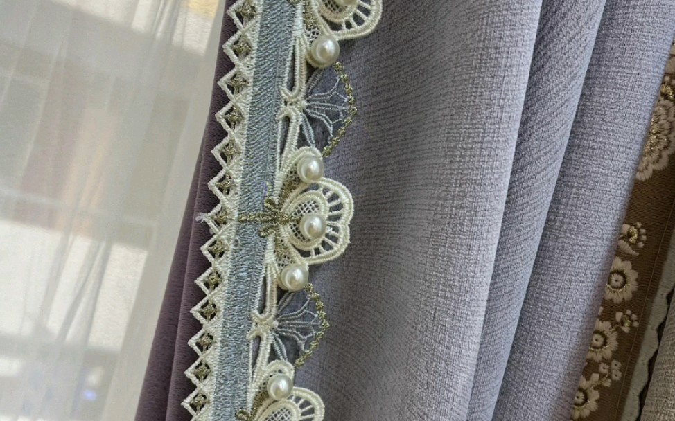 窗帘立边,精美刺绣,价格美丽