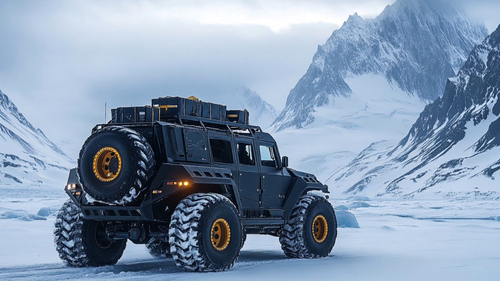 各项性能拉满的极地越野车 #车型设计 #极地越野 #自驾户外旅行场景
