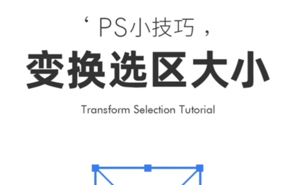 ps新手小白必学:变换选区大小的方法!哔哩哔哩bilibili