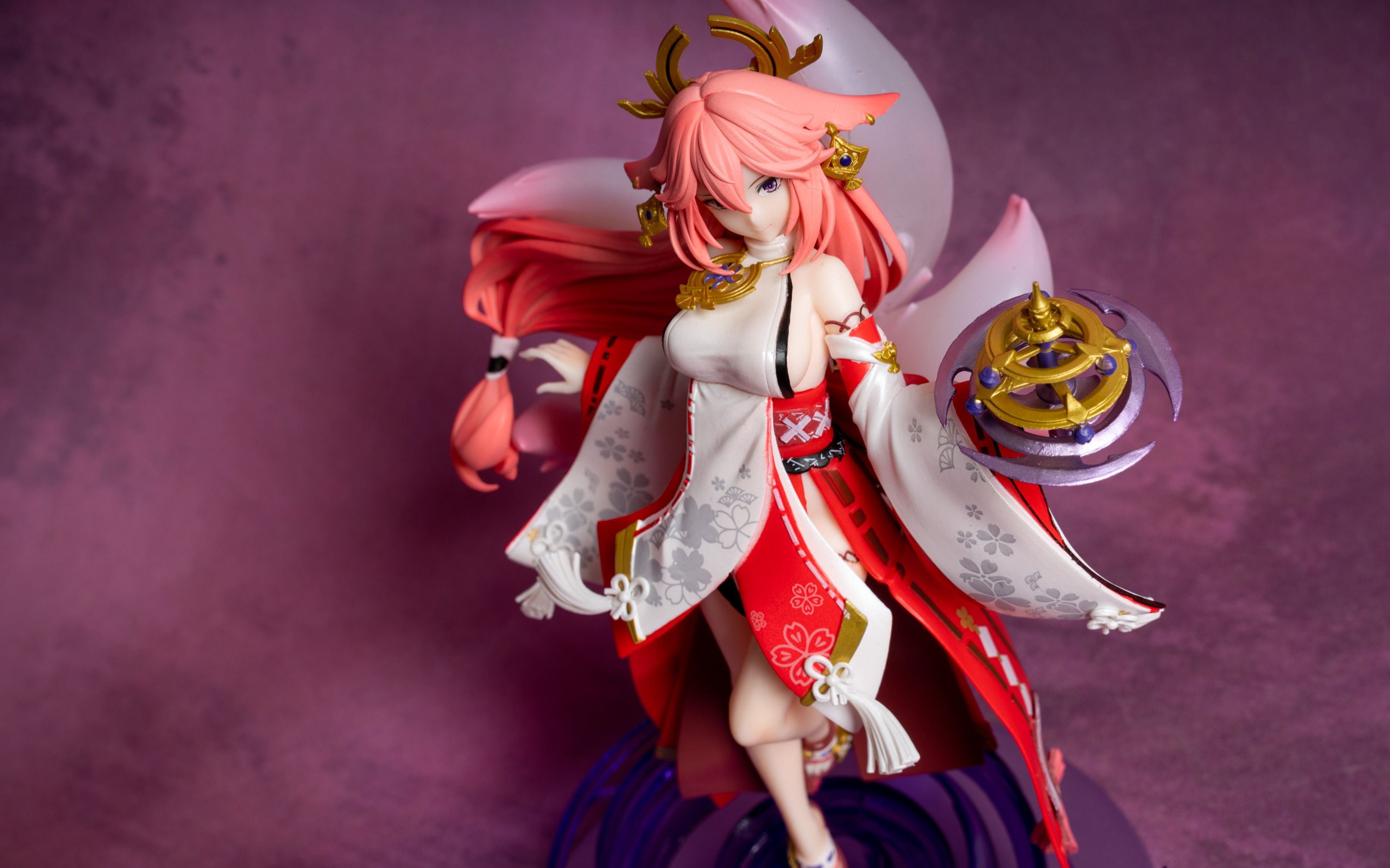 原神八重神子狐之真意国产手办实拍展示