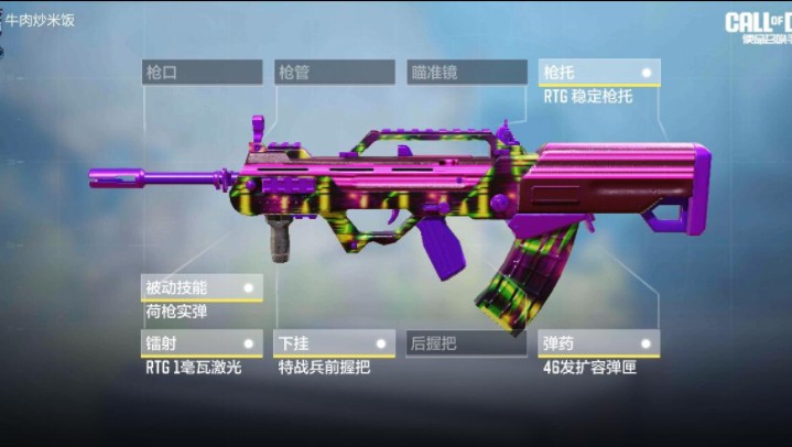 使命召唤手游皮肤枪异变狂潮第一百一十二期(type25几何节点弹匣版)