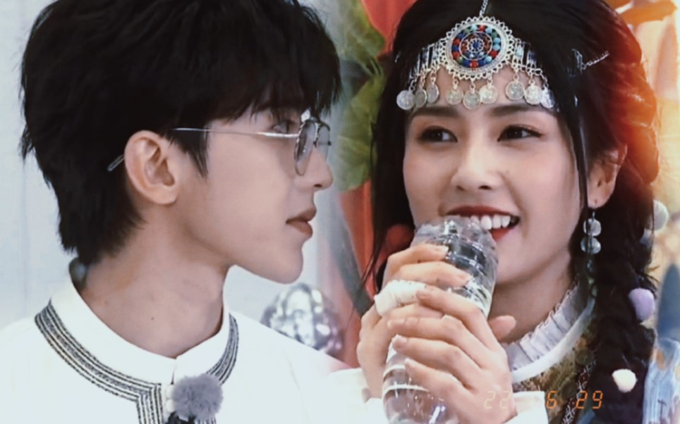 【大白蔡】白鹿×蔡徐坤│跑男0629直播糖点│我喜欢你开始脸红了