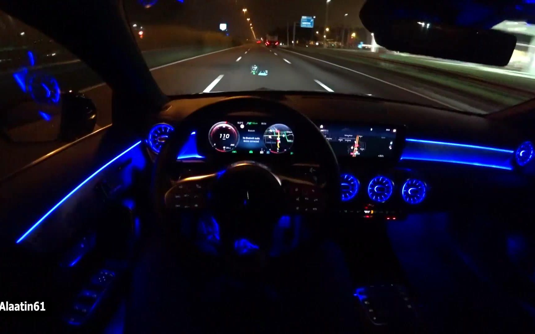 夜间第一人称驾驶【2020 奔驰 cla 200】!_哔哩哔哩_bilibili