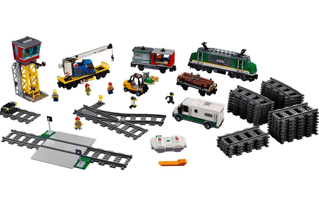 乐高 lego 60198 城市系列 电动遥控货运火车 2018速拼评测