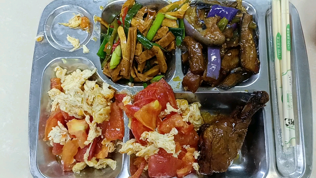 食堂的饭菜～20240711～周四～食堂的4个菜