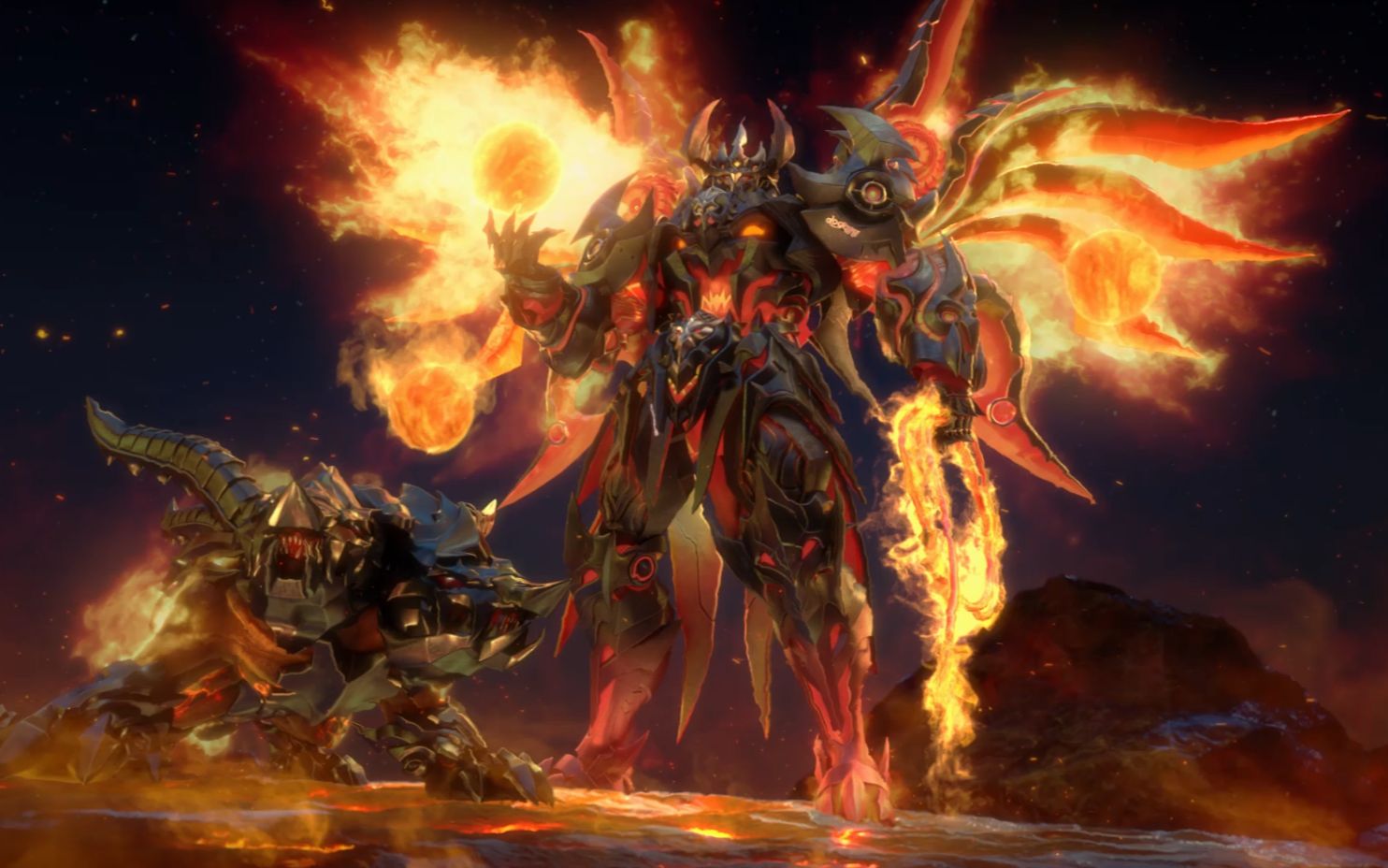 qq飞车也能这么燃?t3机甲上古魔尊游戏cg,帅爆了~_哔哩哔哩_bilibili