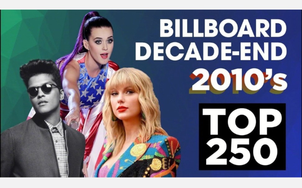 [图]2010年代Billboard单曲十年榜终极Top 250首播！