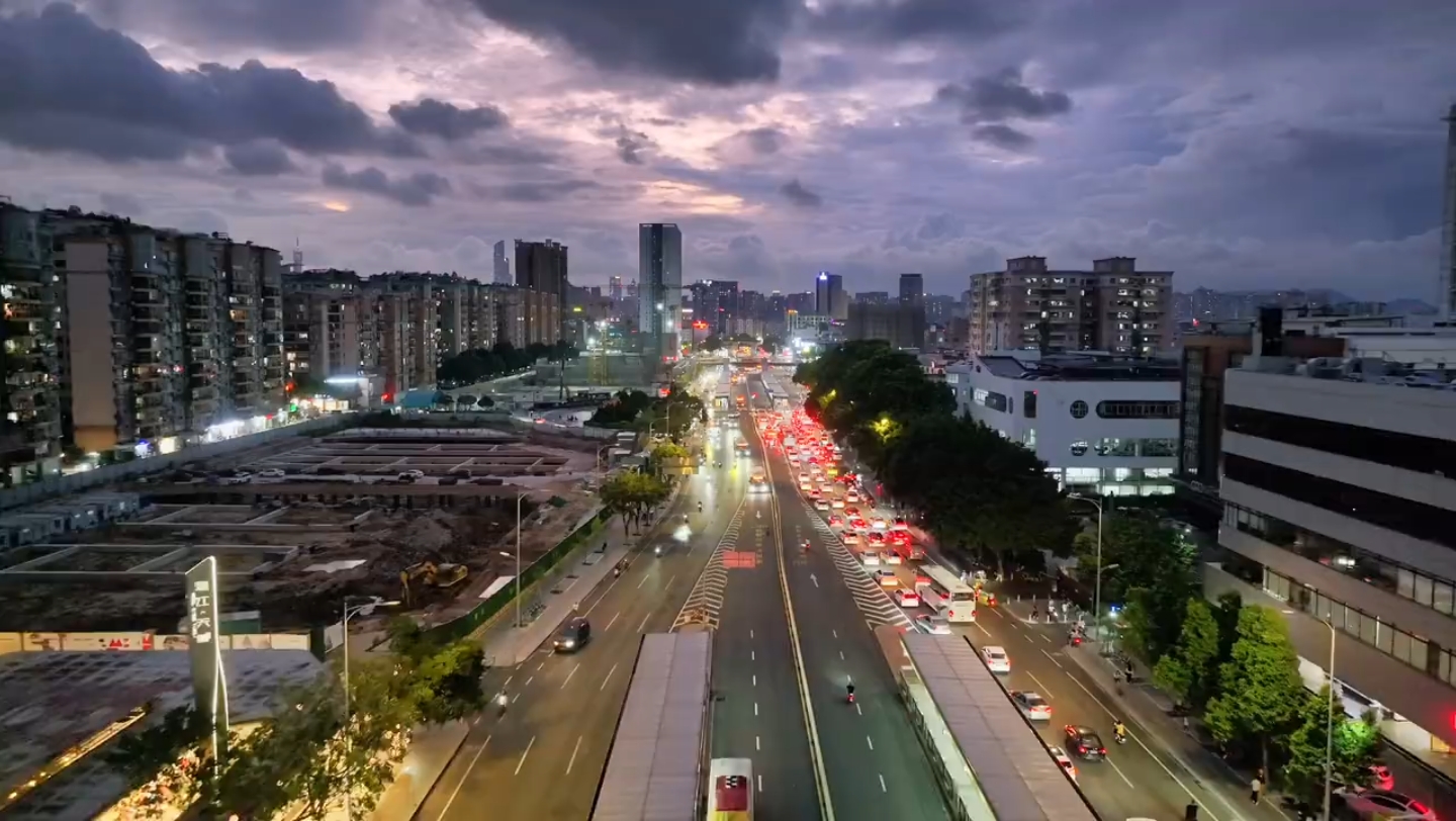 [图]探索广州中山大道，航拍夜景璀璨夺目！