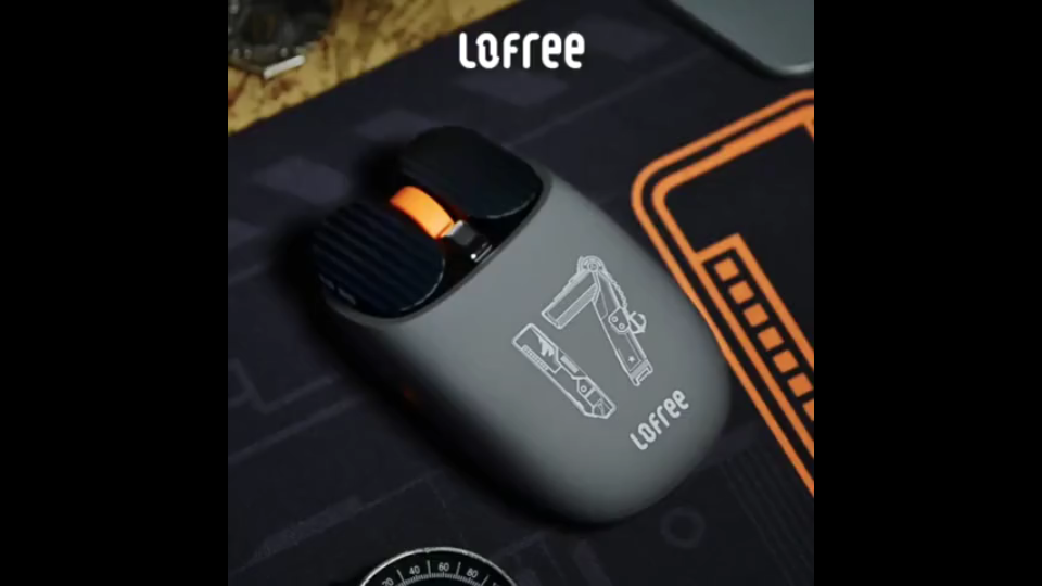lofree洛斐无线蓝牙鼠标可充电卡通电竞游戏笔记本电脑山东舰文创