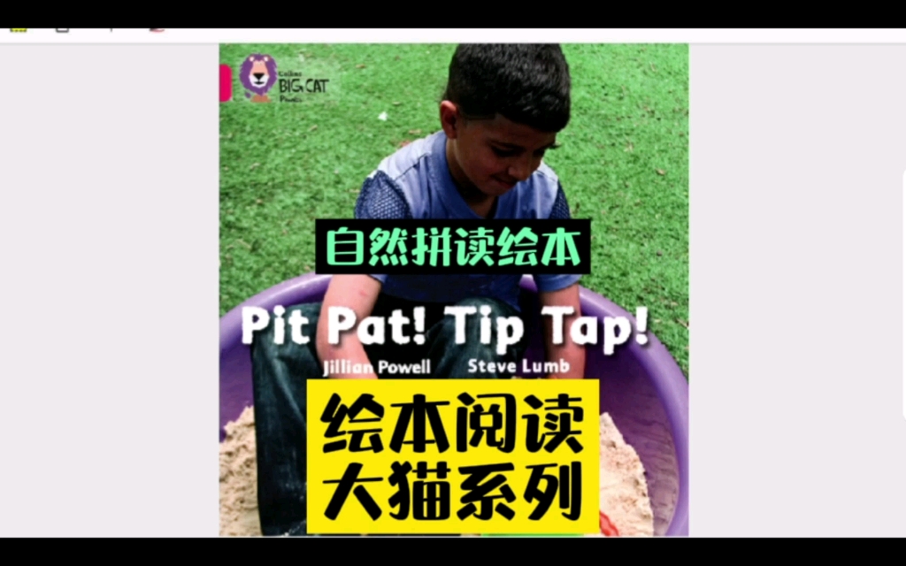 [图]BigCat英国大猫绘本系列（自然拼读一级）Pit Pat!Tip Tap!绘本精讲