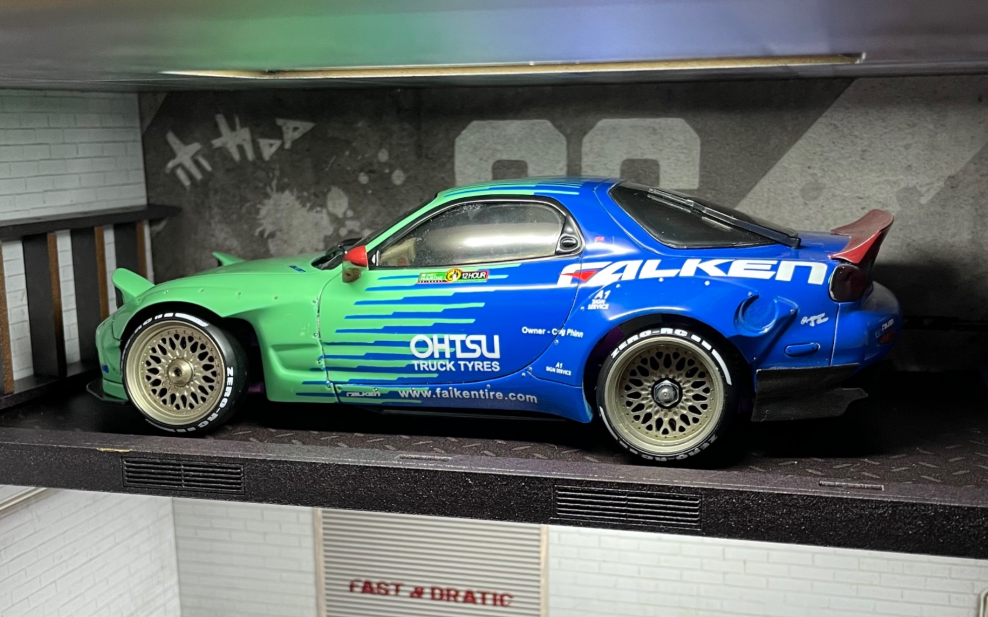 rw00车架 全op版本 rx7 hd套件,飞劲涂装. 车壳留念