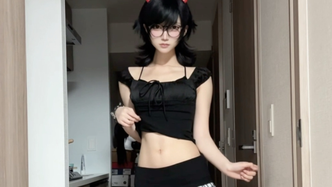 女孩子依旧爱滑步！