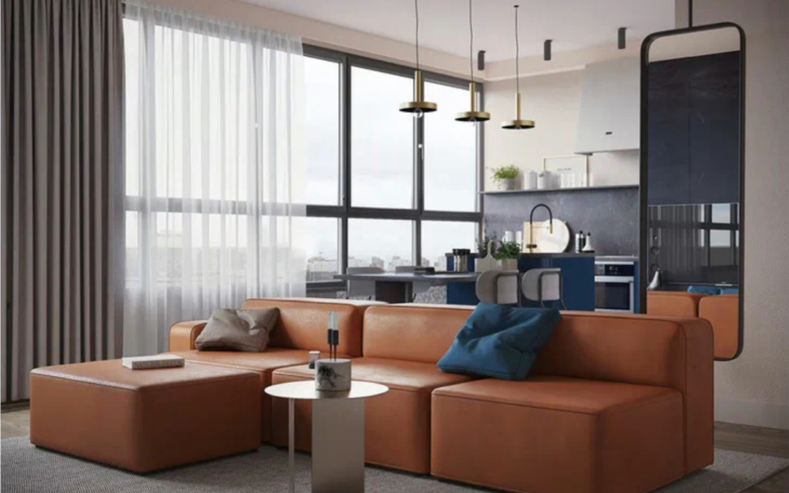 互补色装饰空间