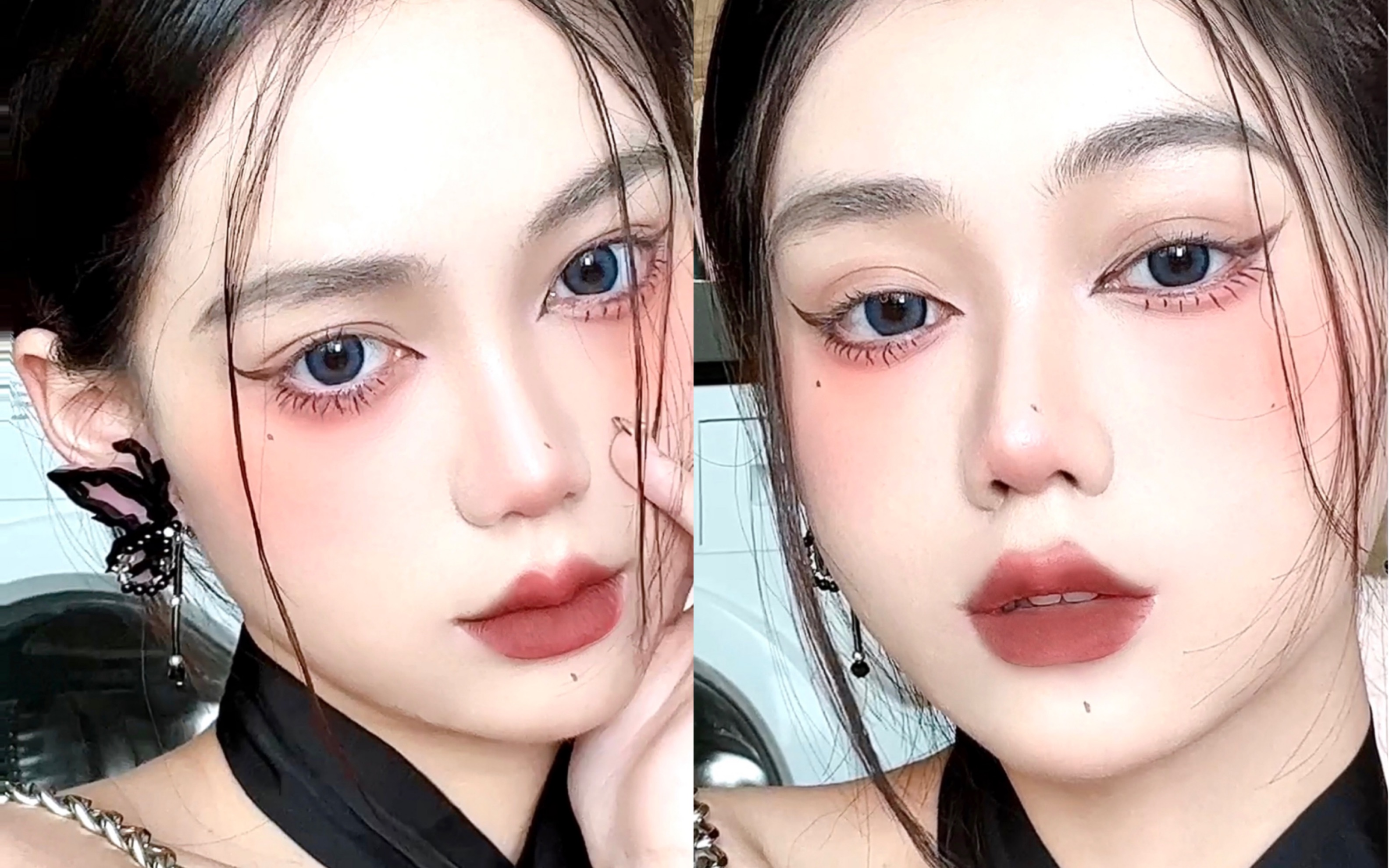 清冷狐系病娇妆|如何拿捏甜丧易碎感?_哔哩哔哩_bilibili