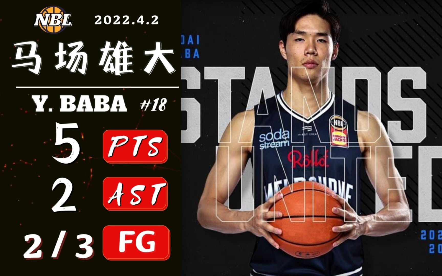 「NBL」日本男篮后场核心“巴巴”马场雄大 回归NBL首秀18分钟5分2助攻 | 墨尔本联队VS伊拉瓦拉老鹰哔哩哔哩bilibili