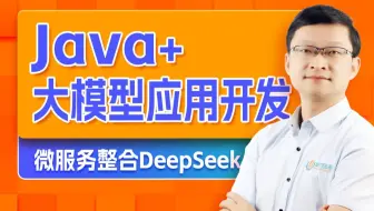 Java大模型应用开发，微服务整合DeepSeek，LangChain大型语言模型LLM实战