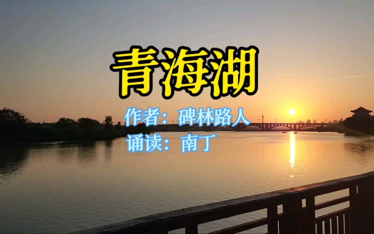 经典散文节选《青海湖》作者:碑林路人