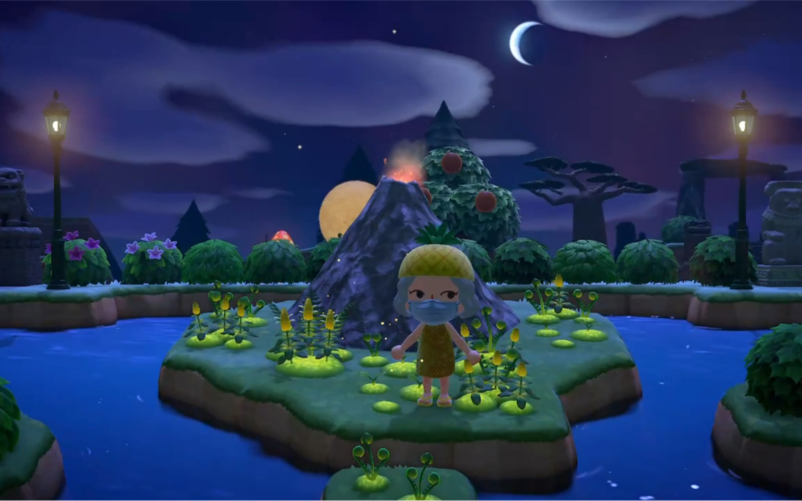 动森岛上的火山喷发啦