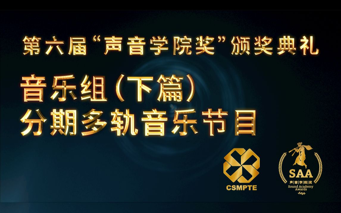 第六届声音学院奖颁奖礼:音乐组(分期多轨节目)哔哩哔哩bilibili