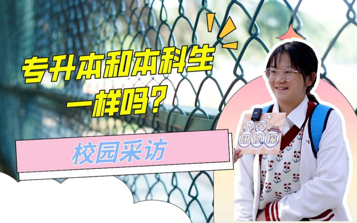 专升本和本科生是一样的吗?有什么区别呢?哔哩哔哩bilibili