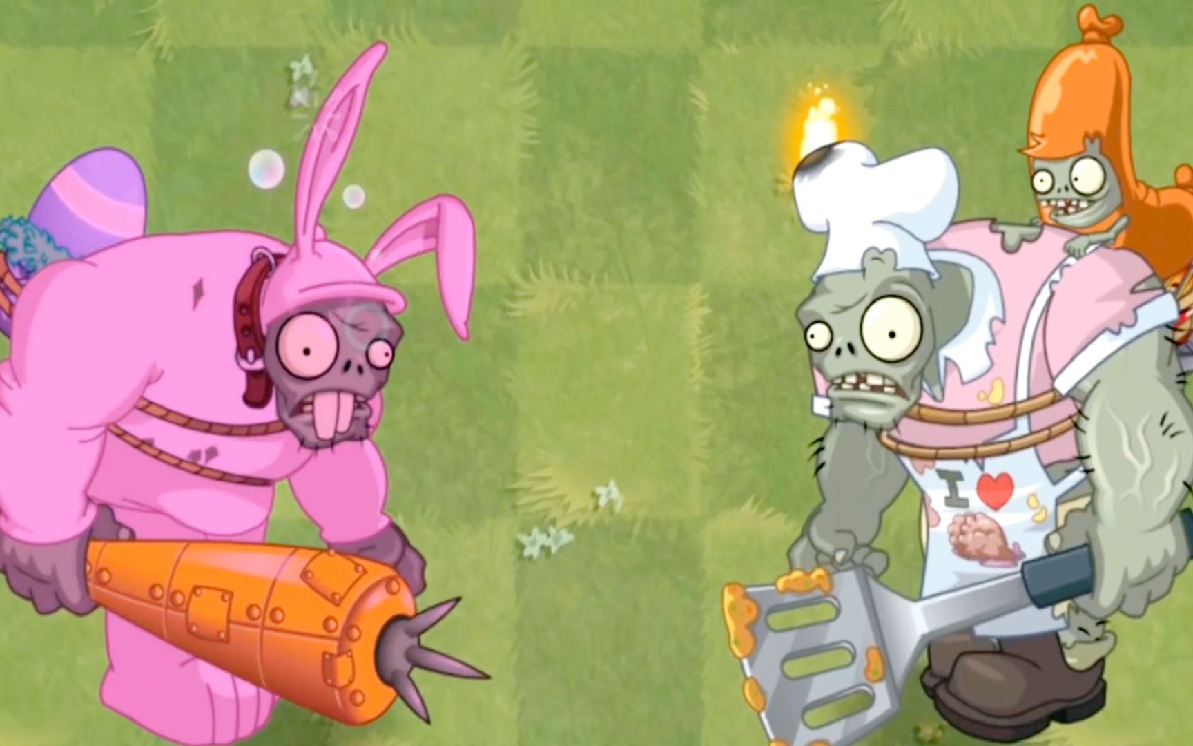 活动作品pvz2兔子巨人pk厨师巨人来个下酒菜