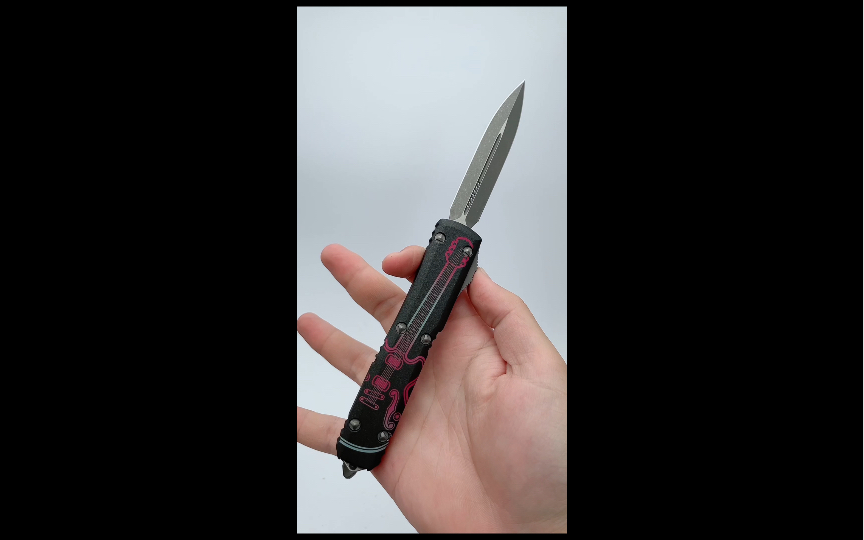 美国微技术Microtech 超智UT NCKS展会限定版 12210APNCKS全长21.5cm刃材M390 手柄喷砂处理铝合金手柄哔哩哔哩bilibili