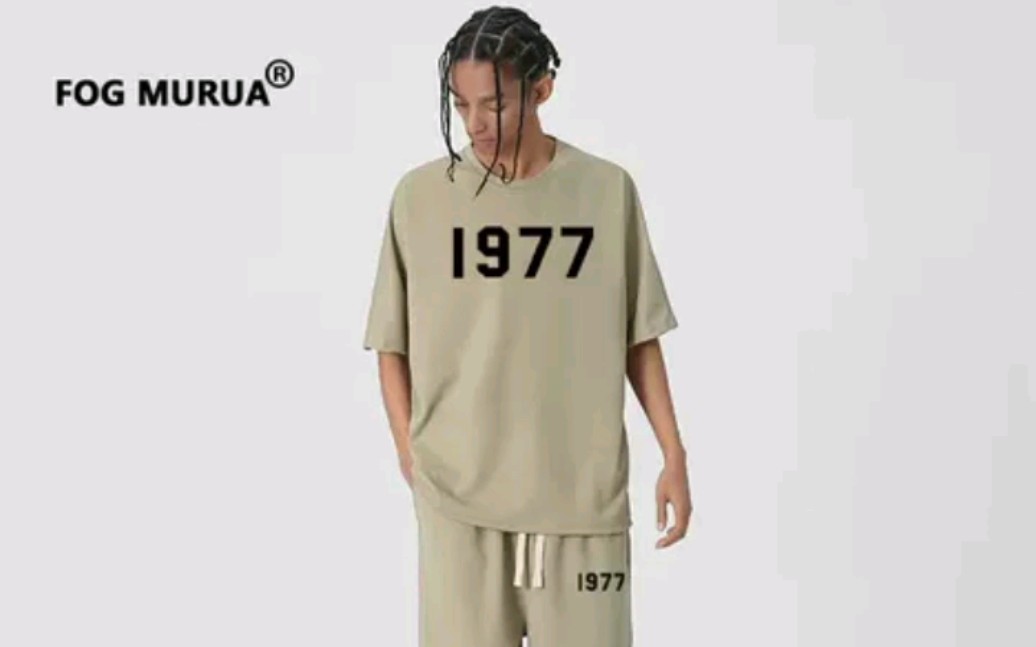 fog murua第七季主线夏季新款情侣1977潮牌印花t恤美式高街男女款