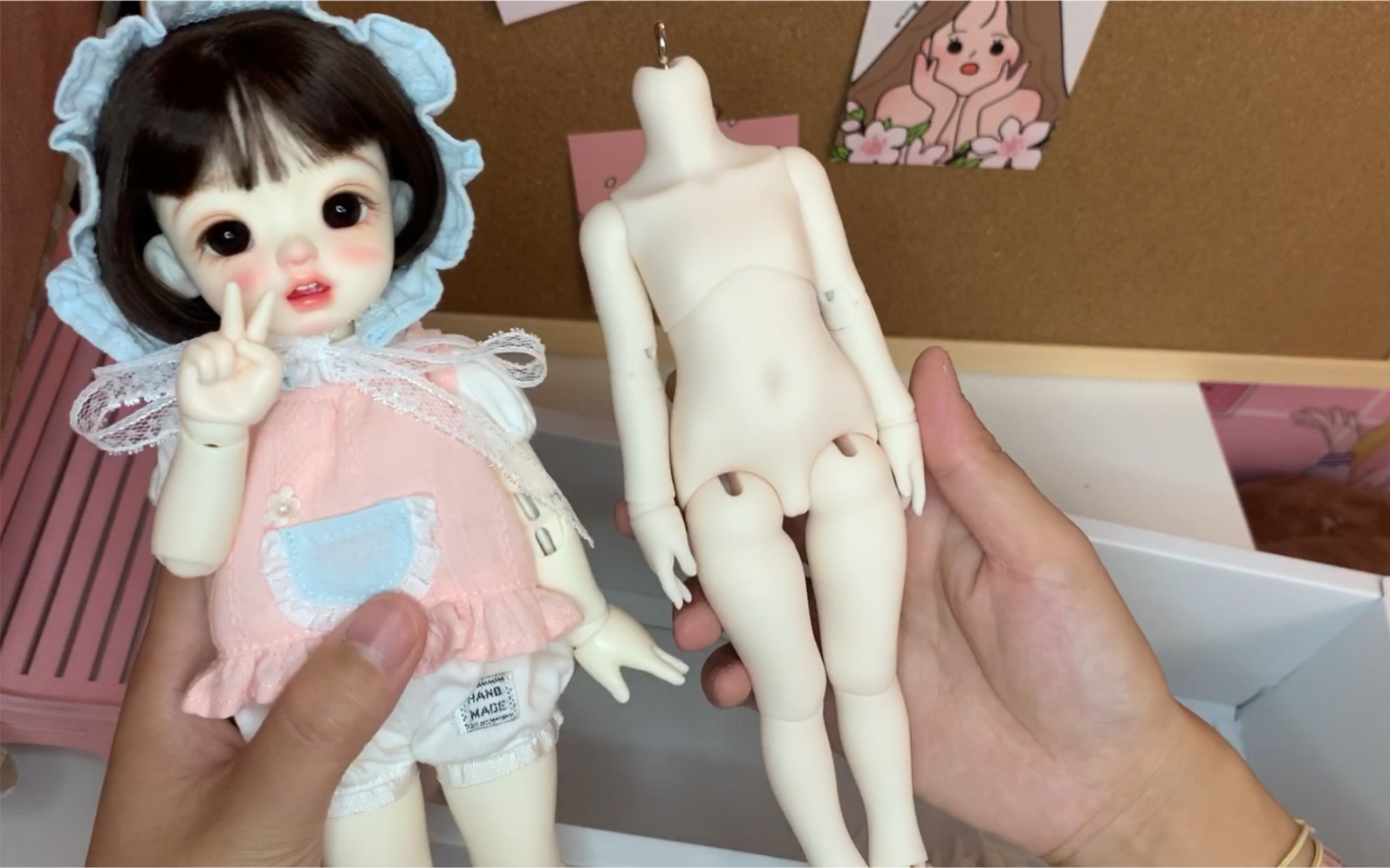 bjd6分赤木体开箱