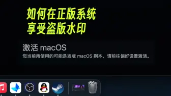如何在正版系统体验盗版水印