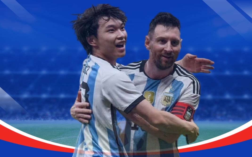 敢闯会创·少年拥抱梅西,击掌大马丁-张老师说创赛-张老师说创赛-哔哩