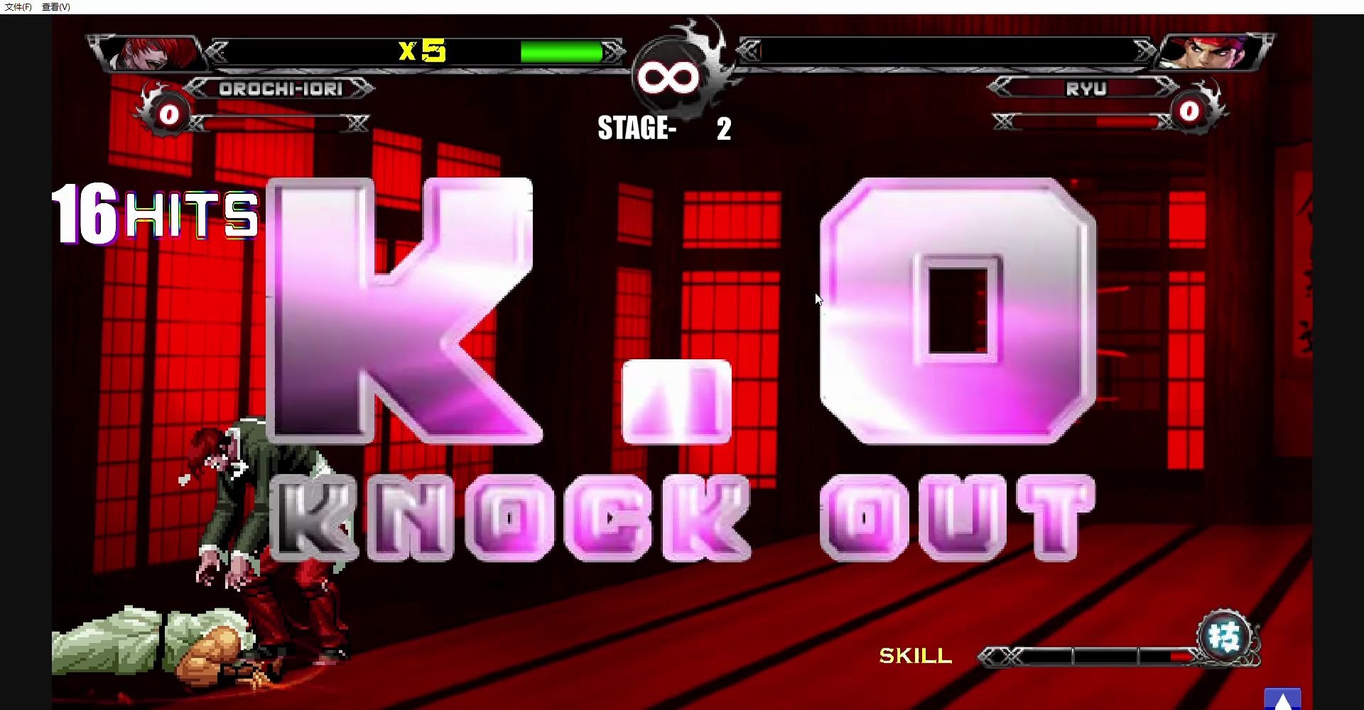 【拳皇wing】暴走八神强无敌,禁连续抓头,不卡人机机制,就是硬扛,小跑