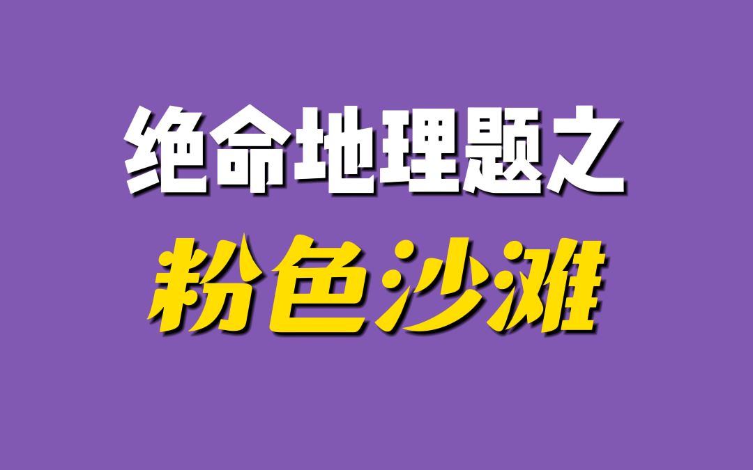 想要带你去浪漫的粉色沙滩哔哩哔哩bilibili